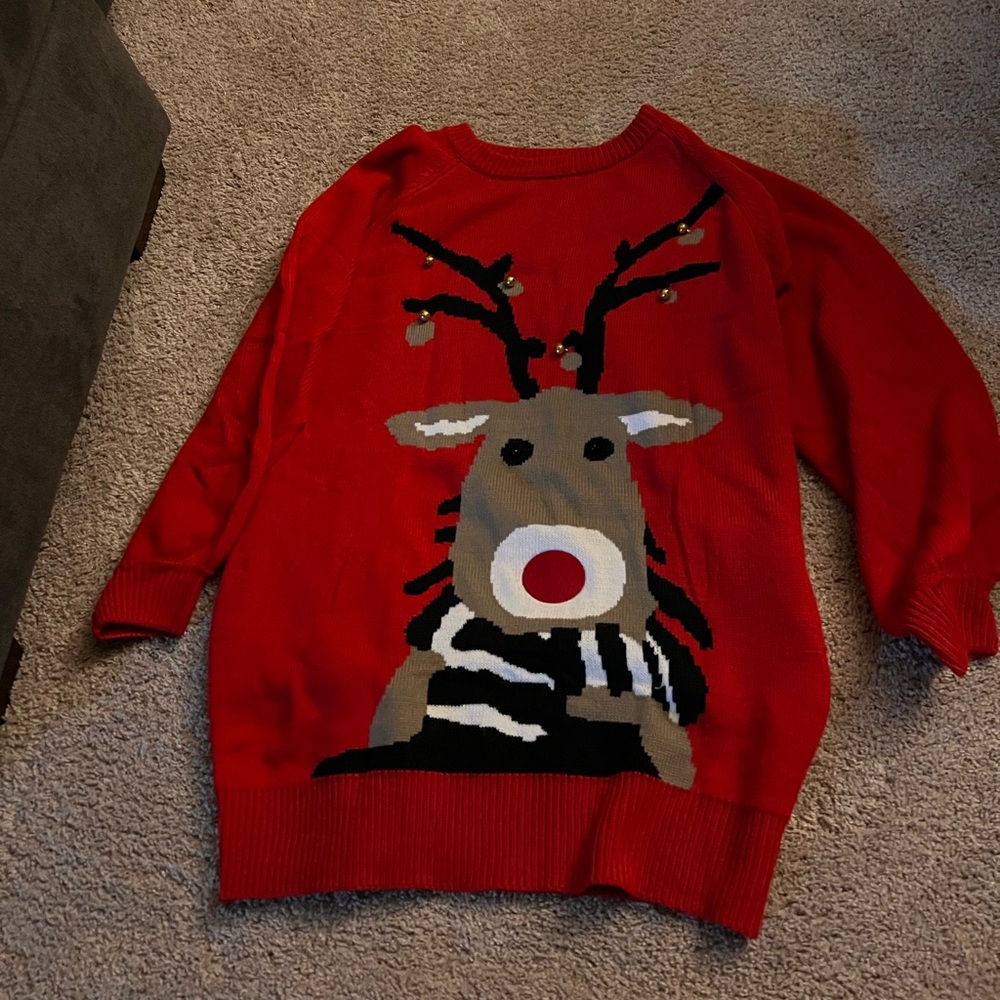 Red Reindeer Sweater